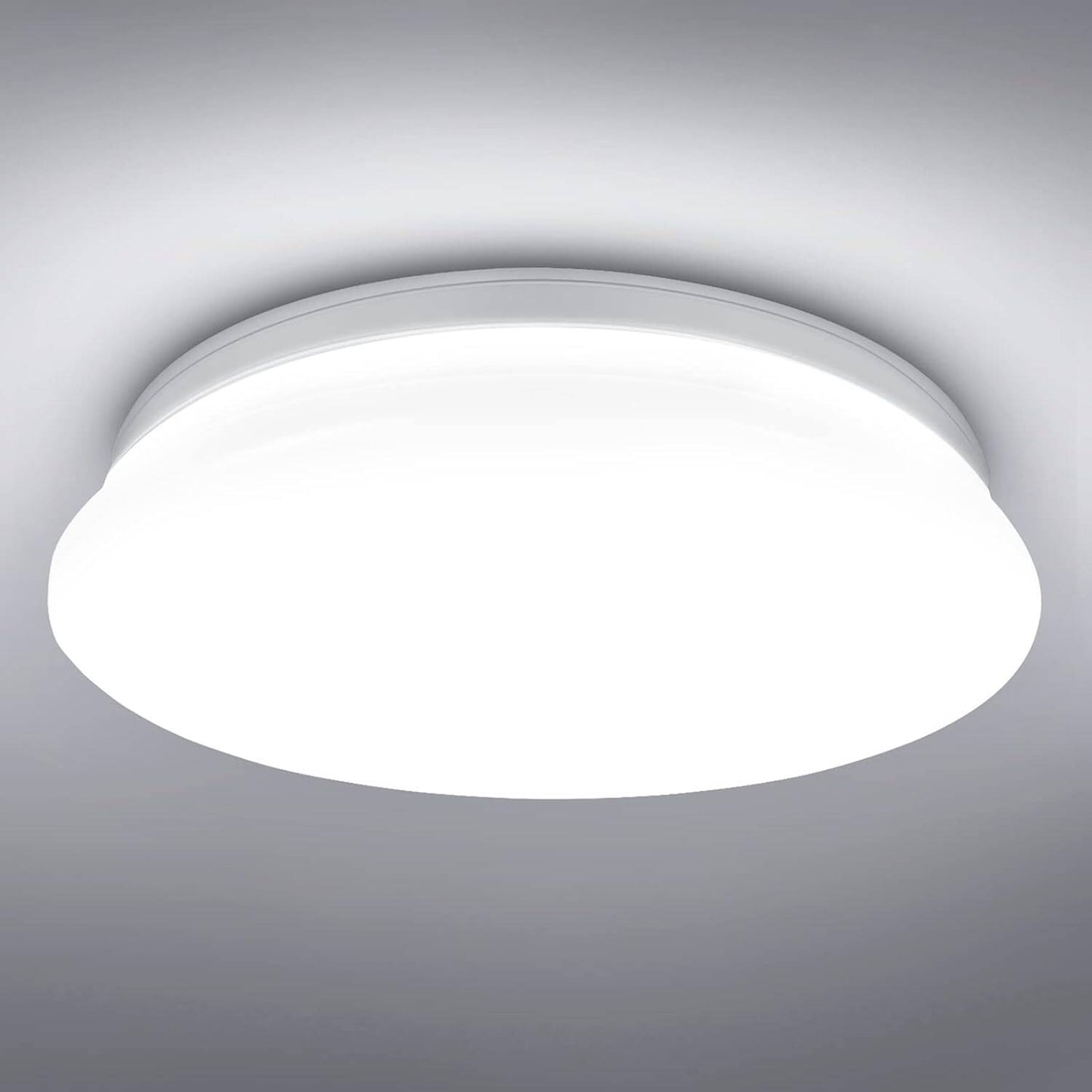 Lepro Ceiling Lights, 12W 1150lm, 5000K Daylight White, 60W Equivalent, Energy Saving, Modern Ceiling Light Fitting for Living Room, Bedroom, Kitchen, Office, Utility Room and More, φ26cm Round