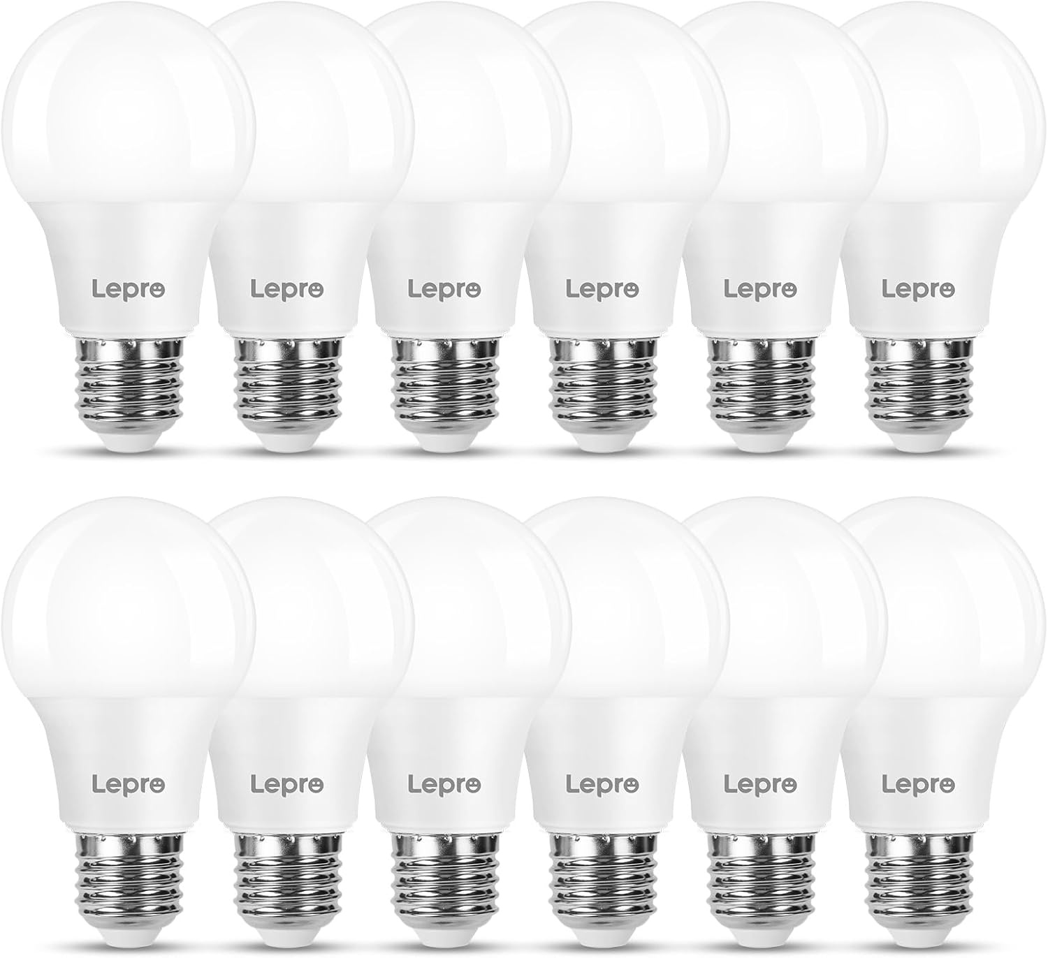 6 Pack 7W LED Bulb A19 E27,56W Incandescent Bulb Equivalent Medium Screw LED Light Bulb,Non-Dimmable Daylight White 6000K - View #3