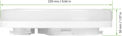 Lepro Bathroom Light, 15W 1500lm Ceiling Lights, 100W Equivalent, Waterproof IP54, Small, Dome, Modern, Flush Ceiling Light for Kitchen, Bulkhead, Toilet, Porch, Bedroom, Utility Room and More