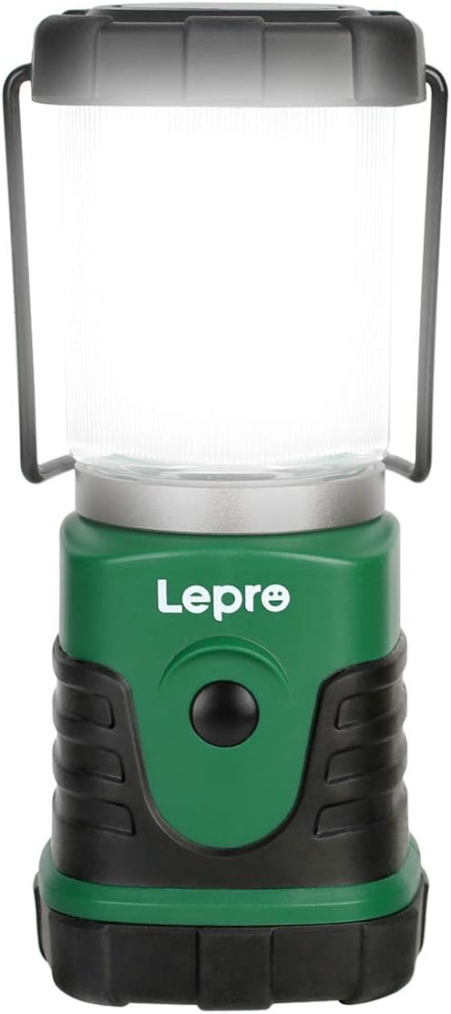 Lepro Camping Lantern Battery Powered, Portable Small Camping Tent Lights AA Battery Operated, Dimmable Warm White to Daylight Modes, Battery Lantern for Indoors, Emergency Lighting for Power Cuts