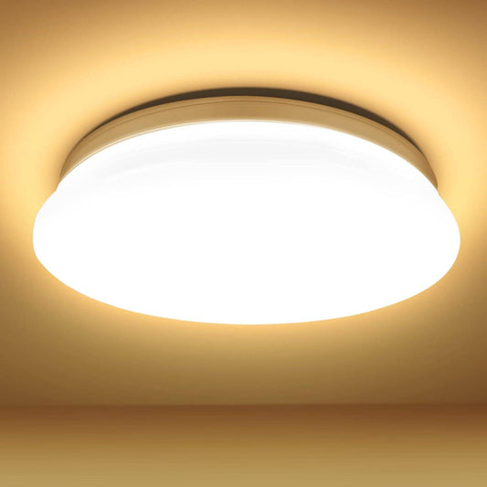 Lepro Ceiling Lights, 24W 2500lm, 3000K Warm White, Flush Ceiling Lighting Fitting for Kitchen, Bedroom, Cloakroom, Porch, Hall, Lounge and More, φ30cm Round