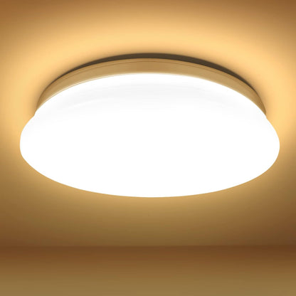 Lepro Ceiling Lights, 12W 1150 Lumen, 3000K Warm White, Flush Ceiling Lighting Fitting for Kitchen, Bedroom, Cloakroom, Porch, Hall, Lounge, Utility Room and More, φ26cm Round