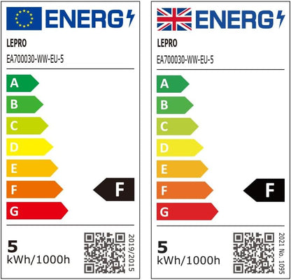 Lepro E14 LED Light Bulb, R50 Reflector Bulb Small Screw, 4.9W 470lm, 40W Equivalent E14 Bulb, Warm White 2700K, SES LED Spotlight Bulbs Screw Fitting, 120° Wide Angle, Non-dimmable, Pack of 5