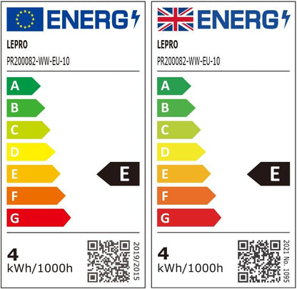 Lepro GU10 LED Bulbs, Warm White 2700K, 4W 345lm Energy Saving Light Bulbs, 50W GU10 Halogen Spotlight Bulbs Equivalent, 38° Narrow Beam, No Flickering, Non-dimmable, Pack of 10