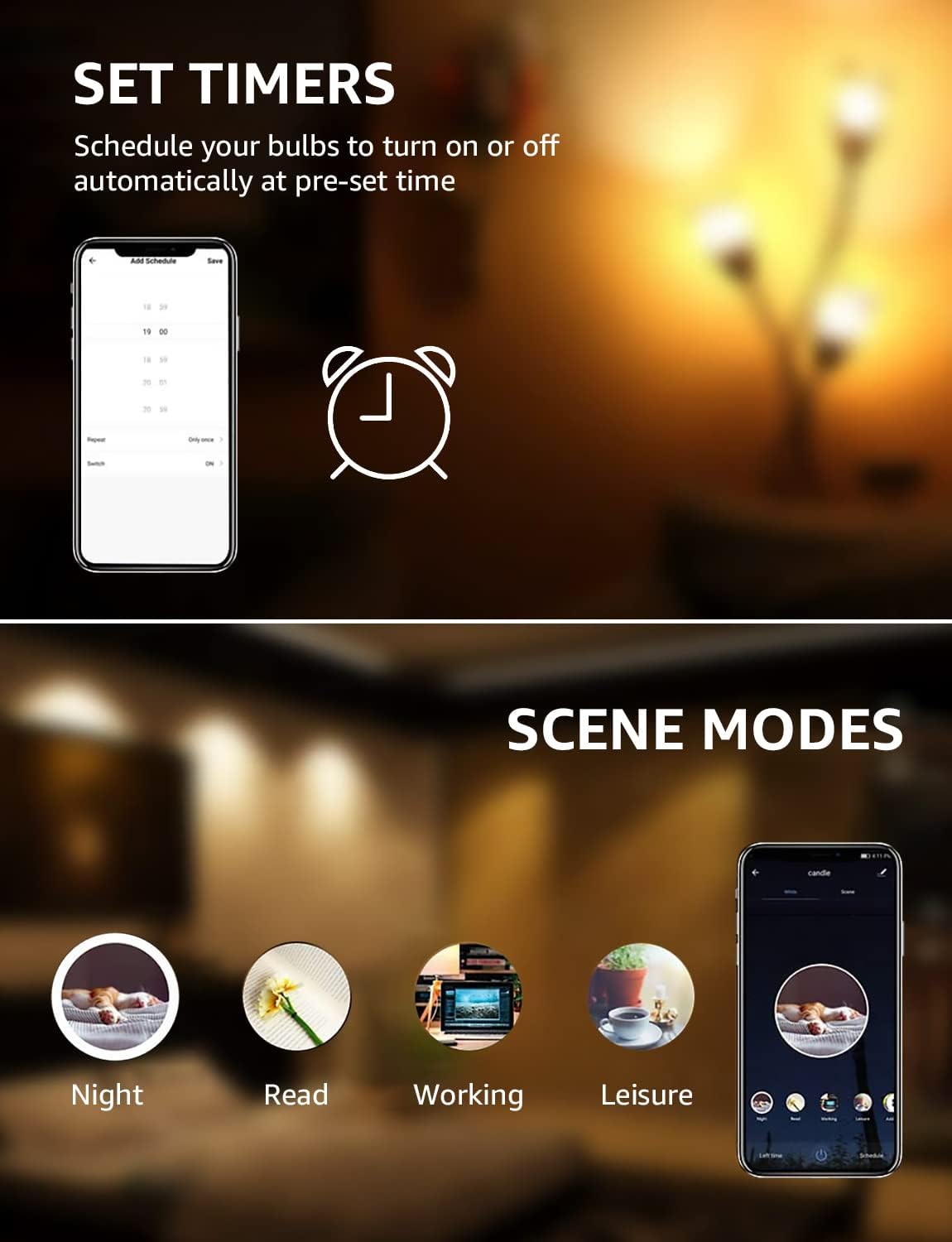 Lepro GU10 Smart Bulbs, Warm to Cool White Smart Light Bulbs GU10, Dimmable GU10 LED Spotlight Bulbs, Works with Alexa and Google Home, 4.5W=50W, CCT, 100° Beam Angle (2.4GHz WiFi)