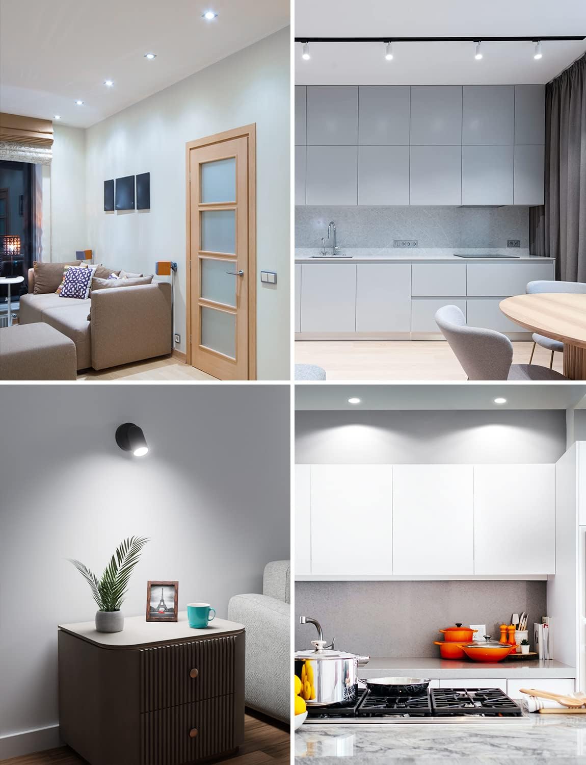 Lepro GU10 LED Bulbs, Cool White 5000K, 50W Halogen Spotlight Equivalent, 4W 325lm Energy Saving GU10 LED Light Bulbs, 100° Wide Beam, Non-dimmable, Pack of 10