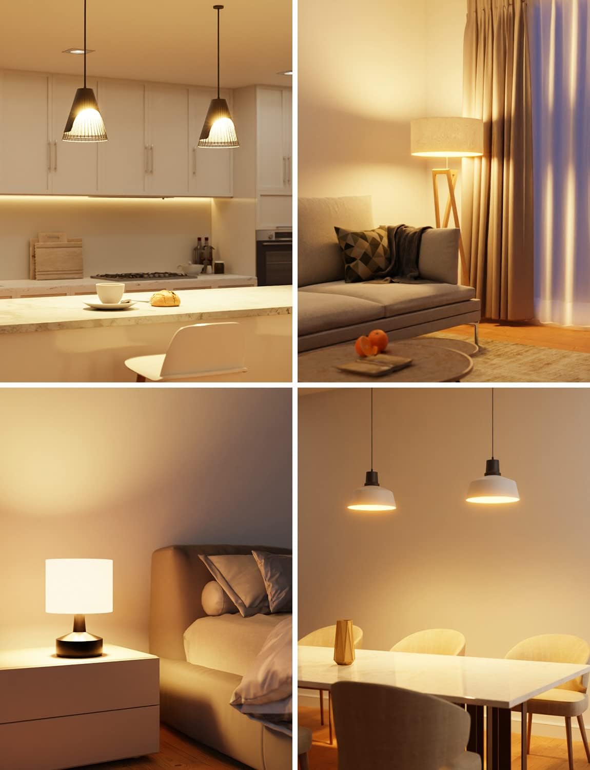 Lepro E27 Screw Bulbs 60W Equivalent, Warm White 2700K E27 LED Bulbs, 8.5W 806lm Edison Screw ES LED Light Bulb, Energy Saving E27 Bulbs for Lamp, Non-dimmable, Pack of 12