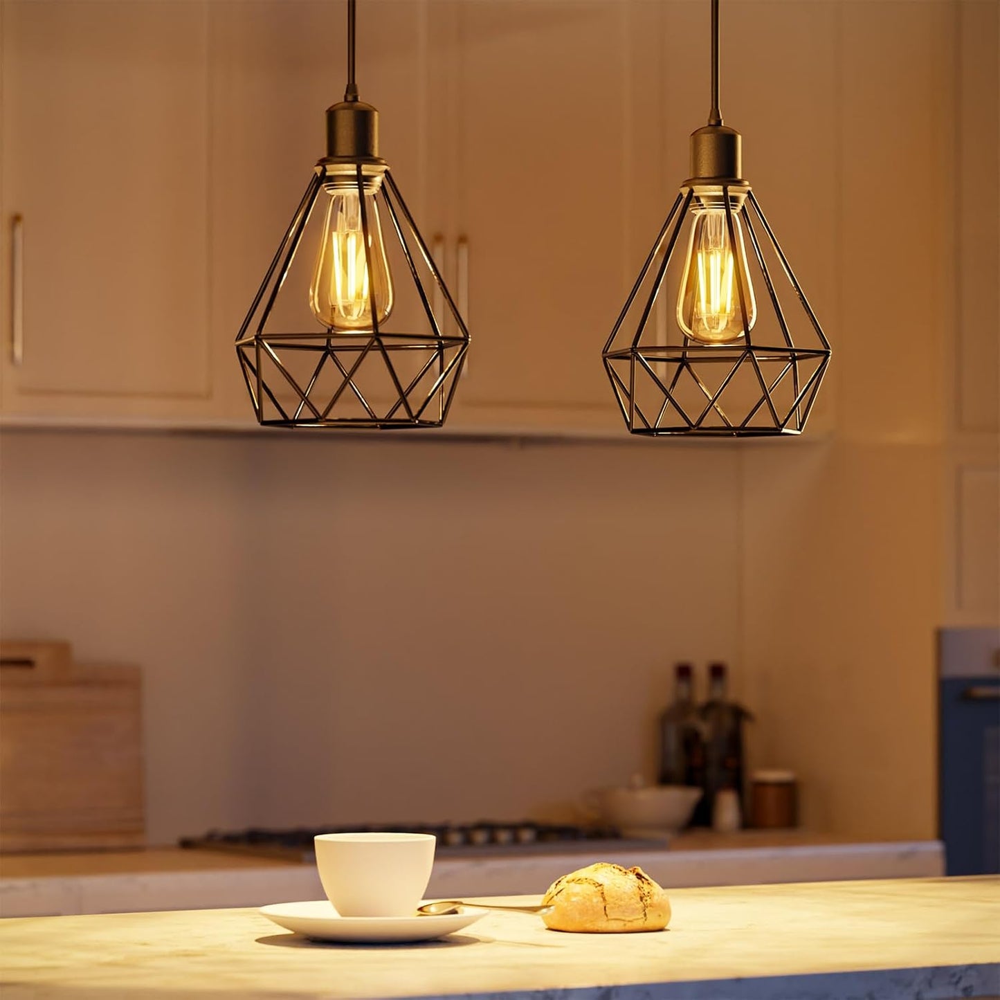 Lepro LED E27 Screw Bulb, ST64 E27 Vintage Light Bulbs, 4.8W 470lm, 40W Equivalent GLS Bulb, Warm White 2500K LED Filament Bulbs Edison Screw, Antique Style Retro Amber Glass, Non Dimmable, Pack of 6