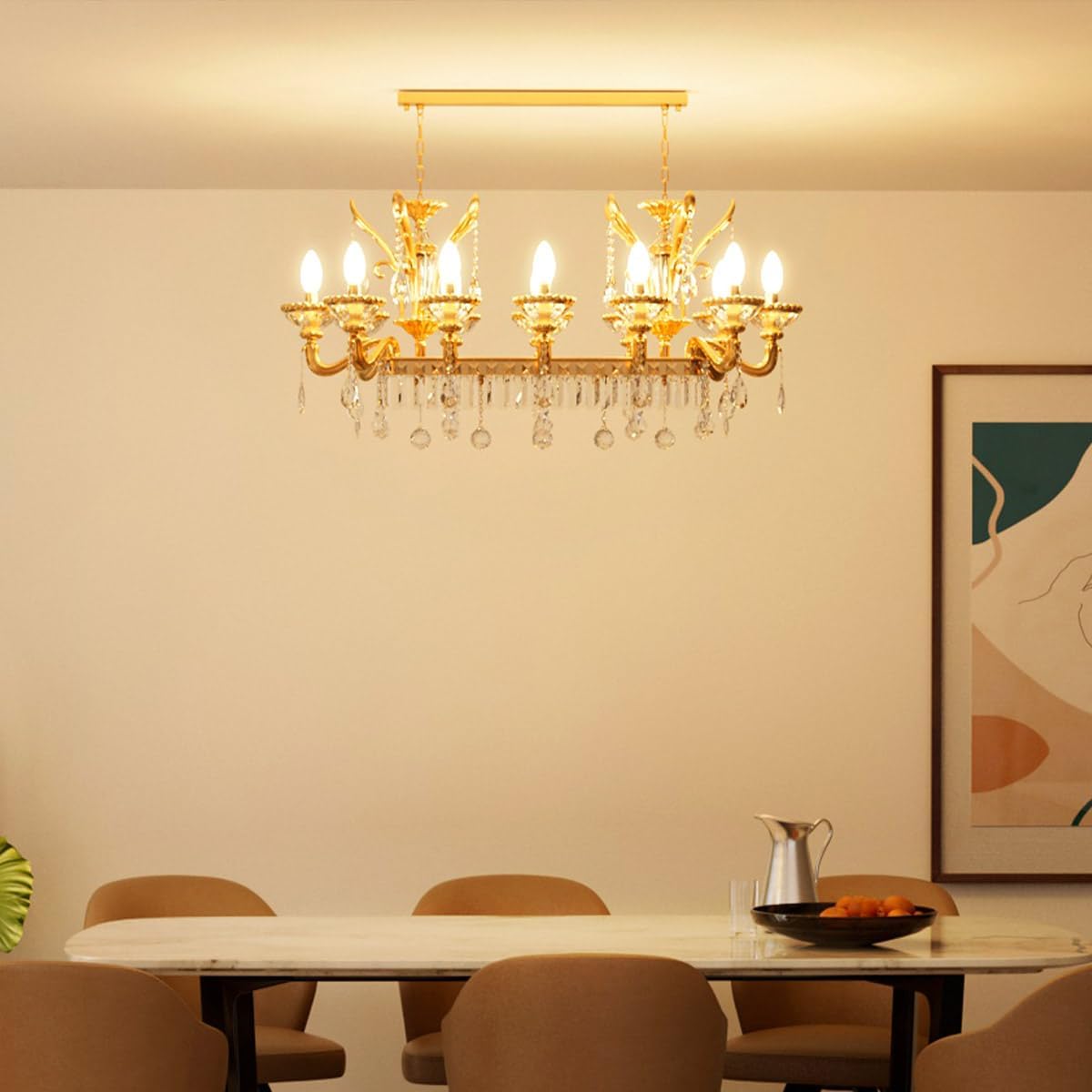 Lepro E14 LED Light Bulb, LED Candle Bulbs Small Screw, 4W 470lm, 40W Equivalent SES E14 Bulb Vintage, Warm White 2700K C35 LED Bulbs, 360° Beam Angle, Clear Filament, Non Dimmable, Pack of 6