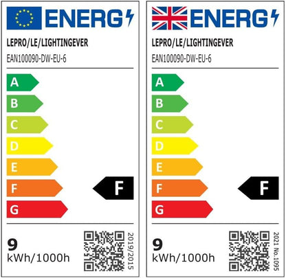 Lepro E27 Screw Bulb, Cool White 6500K, 60W Equivalent E27 LED Bulb, 8.5W 806lm Edison Screw Bulb, GLS Energy Saving E27 LED Light Bulbs, Non-dimmable, Pack of 6