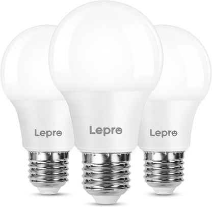 Lepro E27 Screw Bulbs 60W Equivalent, Warm White 2700K E27 LED Bulb, 8.5W 806lm Edison Screw ES LED Light Bulb, Energy Saving E27 Bulbs for Lamp, Non-dimmable, Pack of 3