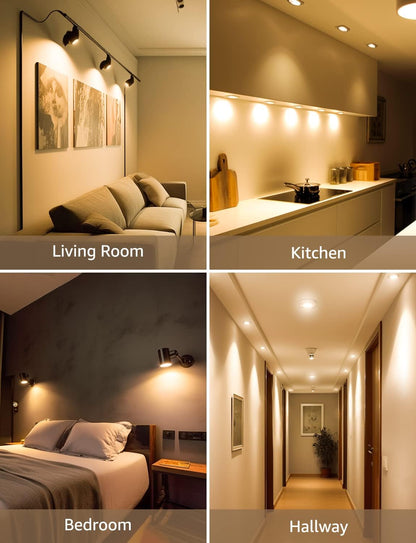 Lepro GU10 LED Bulbs, Warm White 2700K, 4W 325lm, 50W Halogen Spotlight Equivalent, Energy Saving GU10 LED Light Bulbs, 100° Wide Beam, Non-dimmable, Pack of 10