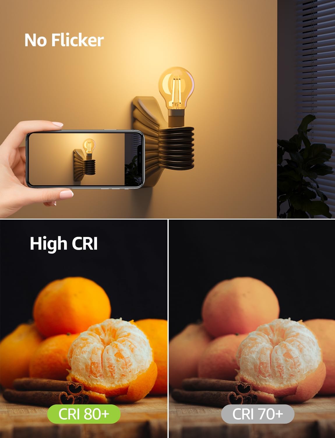 Lepro LED Light Bulbs Bayonet, Ultra Efficient A-Rated B22 Bulb, 7.2W = 100W, 1521lm, 2700K Warm White, 50000H Lifespan, Clear Filament, Glass, Non-dimmable