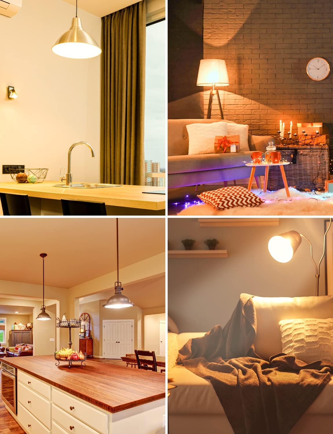 Lepro Bayonet Light Bulbs 60W Equivalent, Warm White 2700K, 8.5W 806lm LED Bayonet Bulb, B22 LED Bulbs, BC GLS Energy Saving Lightbulbs Bayonet, Non-dimmable, Pack of 12