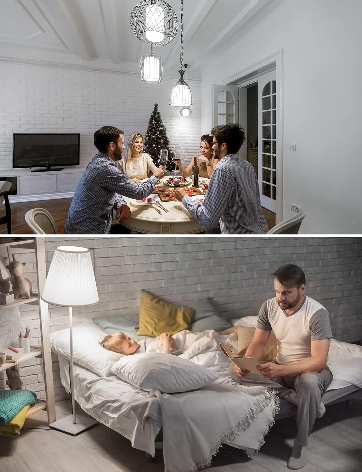 Lepro E27 Screw Bulb, Cool White 6500K, 60W Equivalent E27 LED Bulb, 8.5W 806lm Edison Screw Bulb, GLS Energy Saving E27 LED Light Bulbs, Non-dimmable, Pack of 6