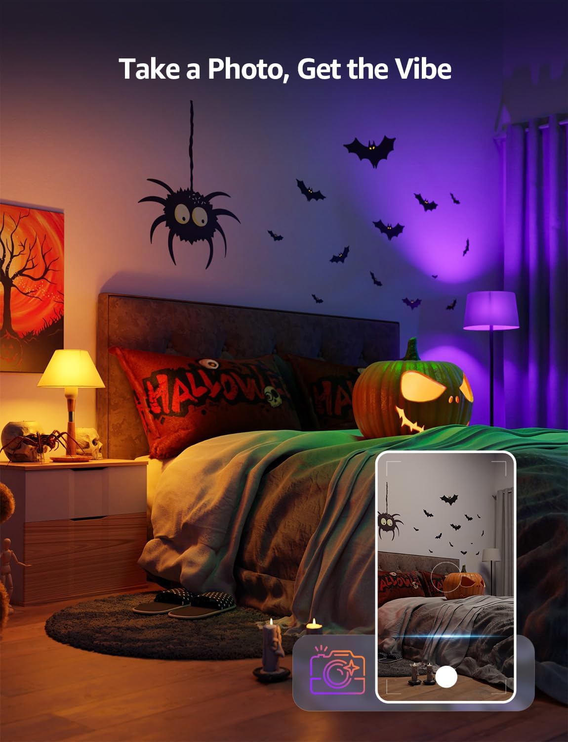 Lepro B1 AI Smart Bulb Bayonet, Music Sync B22 WiFi Bulbs, Voice Control, AI Lighting Design Assistant, Dimmable, Bluetooth Colour Changing Light Bulb, Work with Alexa & Google Assistant, 2 Packs (2)