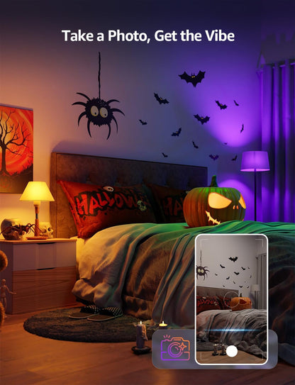 Lepro B1 AI Smart Bulb Bayonet, Music Sync B22 WiFi Bulbs, Voice Control, AI Lighting Design Assistant, Dimmable, Bluetooth Colour Changing Light Bulb, Work with Alexa & Google Assistant, 2 Packs (2)