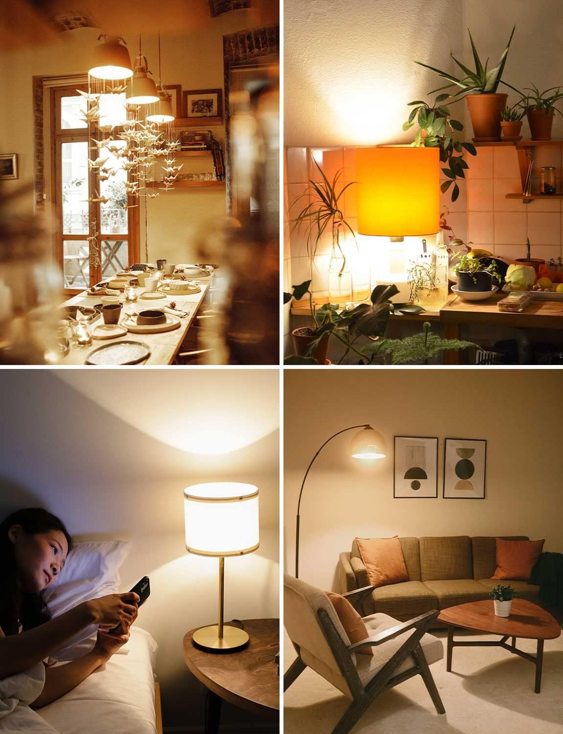 Lepro Bayonet Light Bulbs, 40W Equivalent, Warm White 2700K, 4.9W 470lm B22 LED Bulb, G45 Golf Ball Energy Saving Lightbulbs, 180° Wide Beam, Non-dimmable, Pack of 6