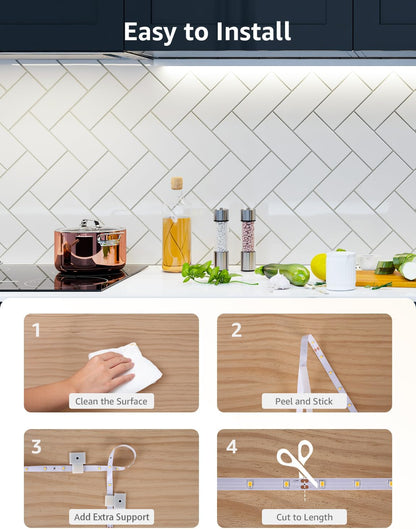 Lepro White LED Strip Light 10M, 2000lm Dimmable LED Lights, 24V UK Plug LED Strip with Dimmer Switch, 6000K Cool White Strip Lights for Kitchen, Cabinet, Wardrobe, Conservatory, Garage (1 Roll)