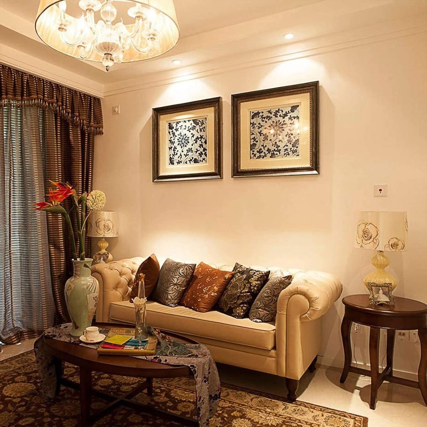 Lepro GU10 LED Bulbs Warm White 2700K, 4W 325lm Spot Light Bulbs, 50W Halogen Spotlight Equivalent, Energy Saving GU10 LED Lightbulbs, 100° Wide Beam, Non-dimmable, Pack of 6