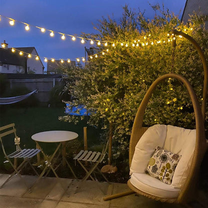 LE Fairy Lights Battery Powered, 5m 50 LED Warm White Globe String Lights, Camping Fairy Lights for Tents with Remote and Timer, Battery Fairy Lights for Indoor Outdoor, Bedroom, Camping and More