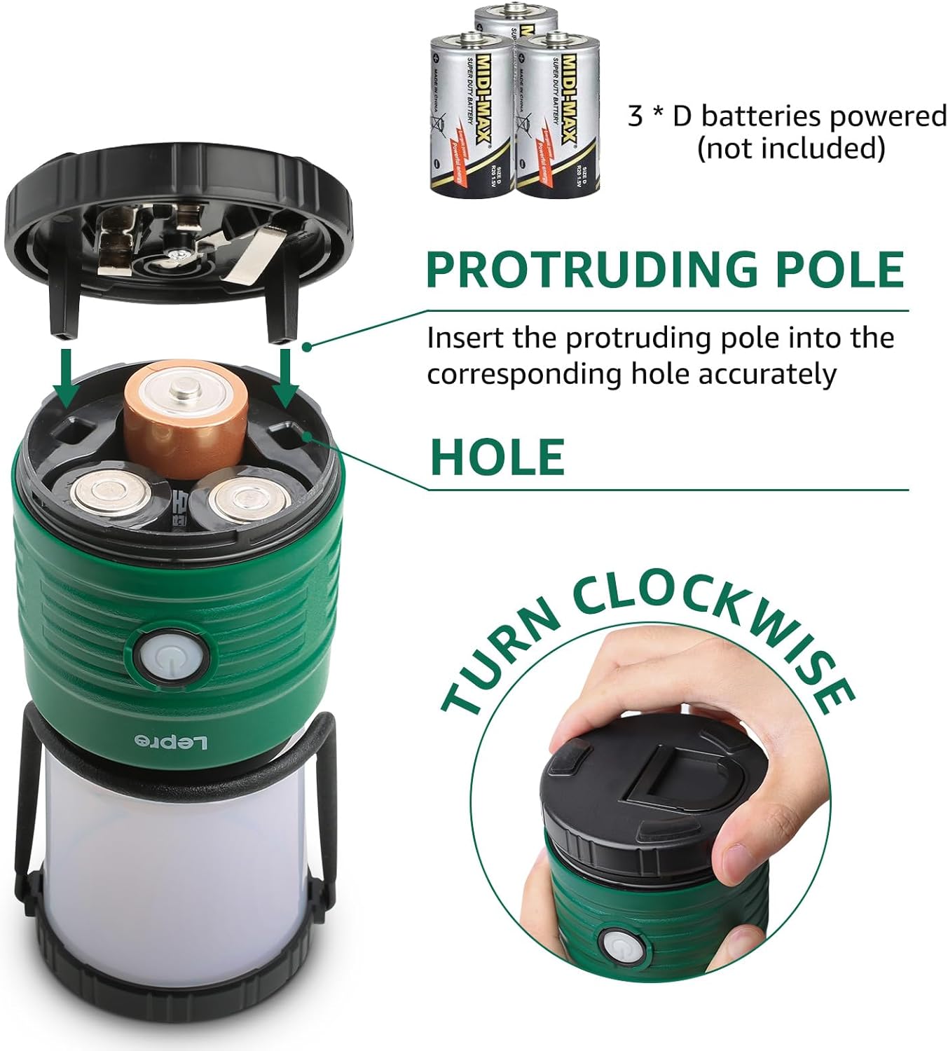 Lepro Battery Camping Lantern, 1100 Lumen Camping Light Battery Powered, Dimmable Warm White and Daylight Modes, Battery Lantern for Power Cuts, Emergency Lighting, Fishing, Hiking, Storm and More