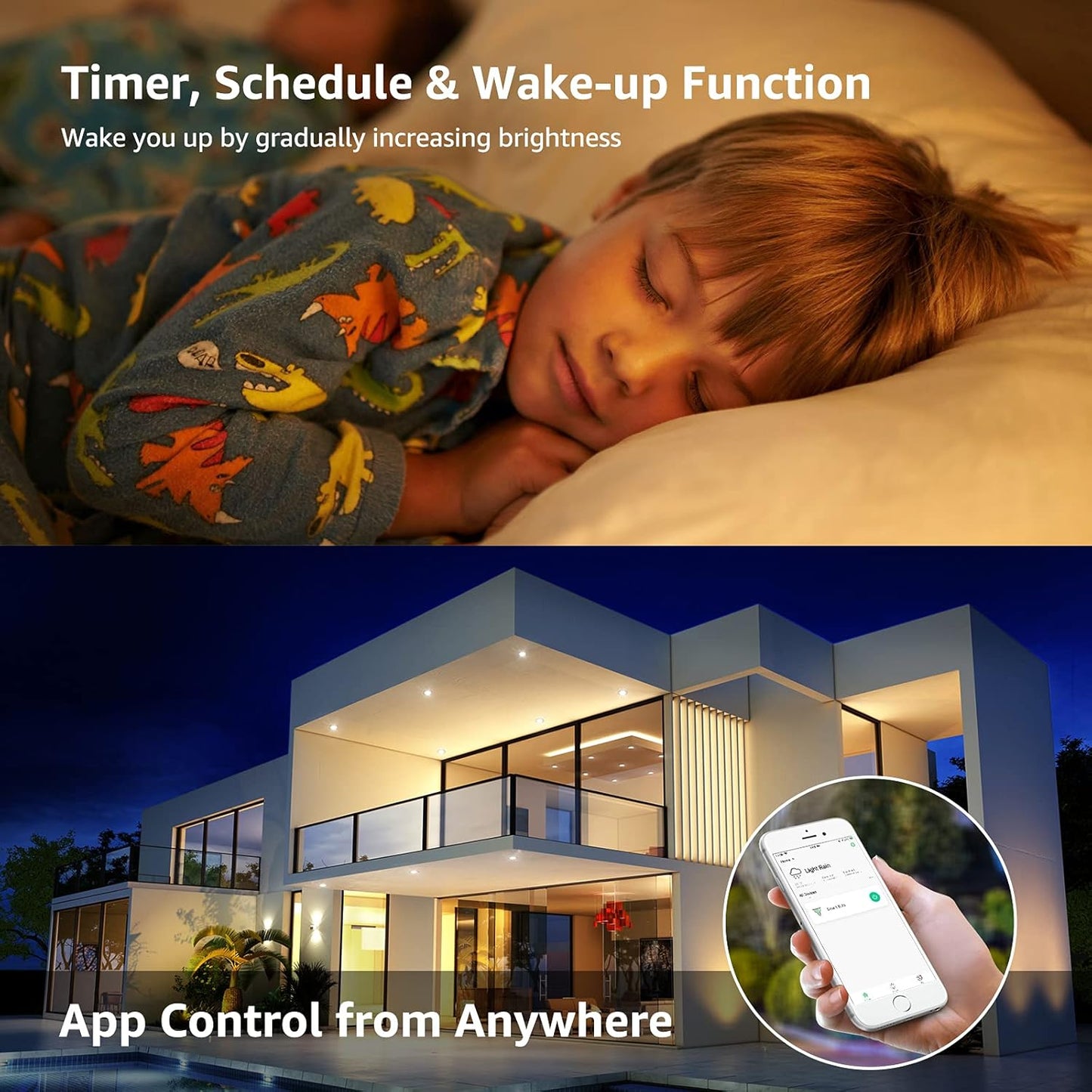 Lepro GU10 Smart Bulb, Dimmable Smart Light Bulb GU10, 4.5W 385lm, CCT Warm to Cool Daylight GU10 LED Spotlight Bulbs, Compatible with Alexa and Google Home, Pack of 2 (2.4GHz WiFi Only)