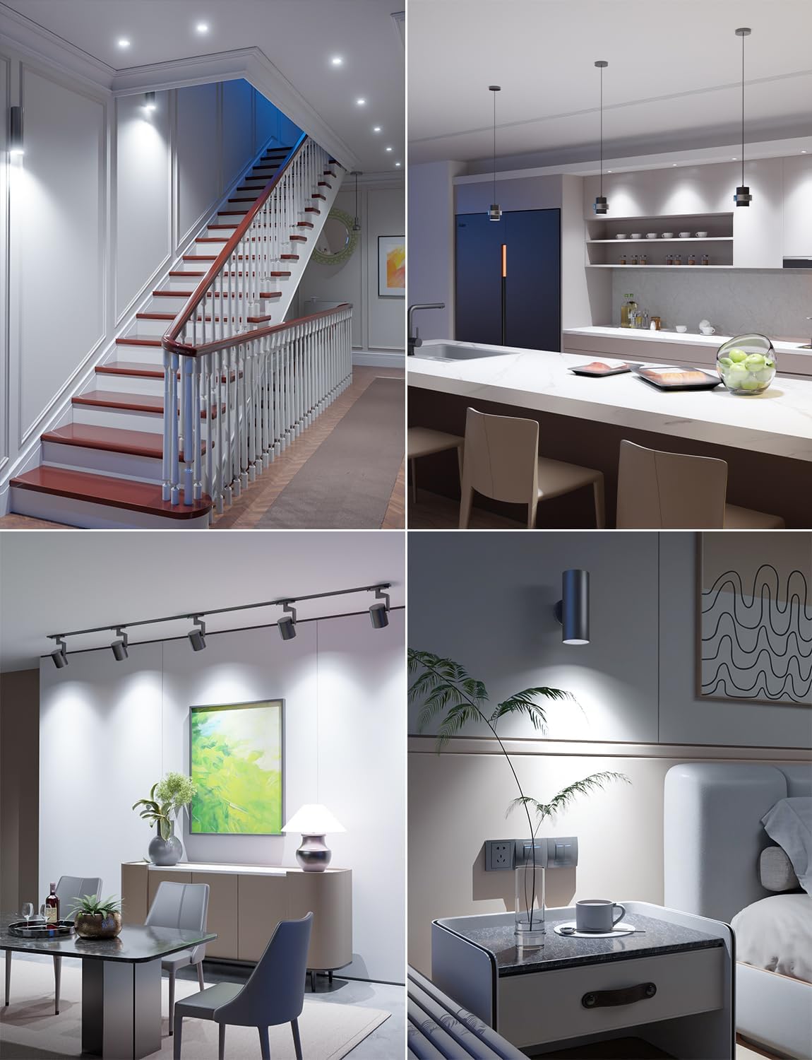 Lepro GU10 LED Bulbs Dimmable, Cool White 6500K, 4.5W 345lm, 50W Halogen Spotlight Bulb Equivalent, 38° Narrow Beam, Daylight White, Energy Saving GU10 LED Light Bulbs, Pack of 10