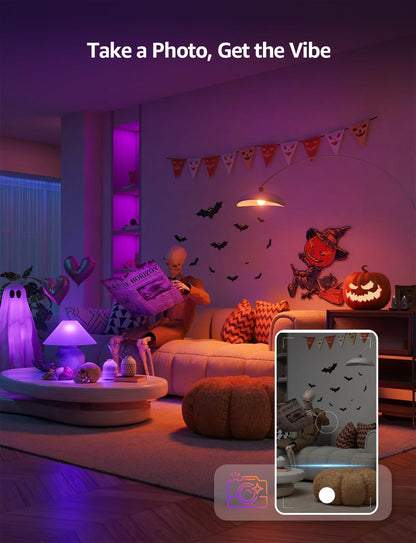 Lepro BP1 AI Smart Bulb E14, Music Sync WiFi Bulb, Voice Control, Bluetooth Colour Changing Bulb, LLM AI Lighting Design Assistant, Dimmable Golf Ball Bulb, Work with Alexa & Google Assistant, 2 Packs