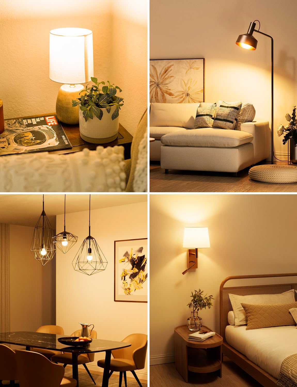 Lepro E14 LED Light Bulb, Small Screw Light Bulb, 4.9W 470lm, 40W Equivalent SES E14 Bulb, Warm White 2700K E14 Golf Ball Bulb, Energy Saving LED P45 Bulb, 220-240V, Non-Dimmable, Pack of 6