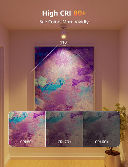 Lepro BG1 AI Smart Bulb GU10, Music Sync, Voice Control WiFi Bulbs, 400LM RGBCCT Dimmable Colour Changing LED Bulbs, Works with Alexa & Google Assistant, AI Lighting Design Assistant, 4 Packs