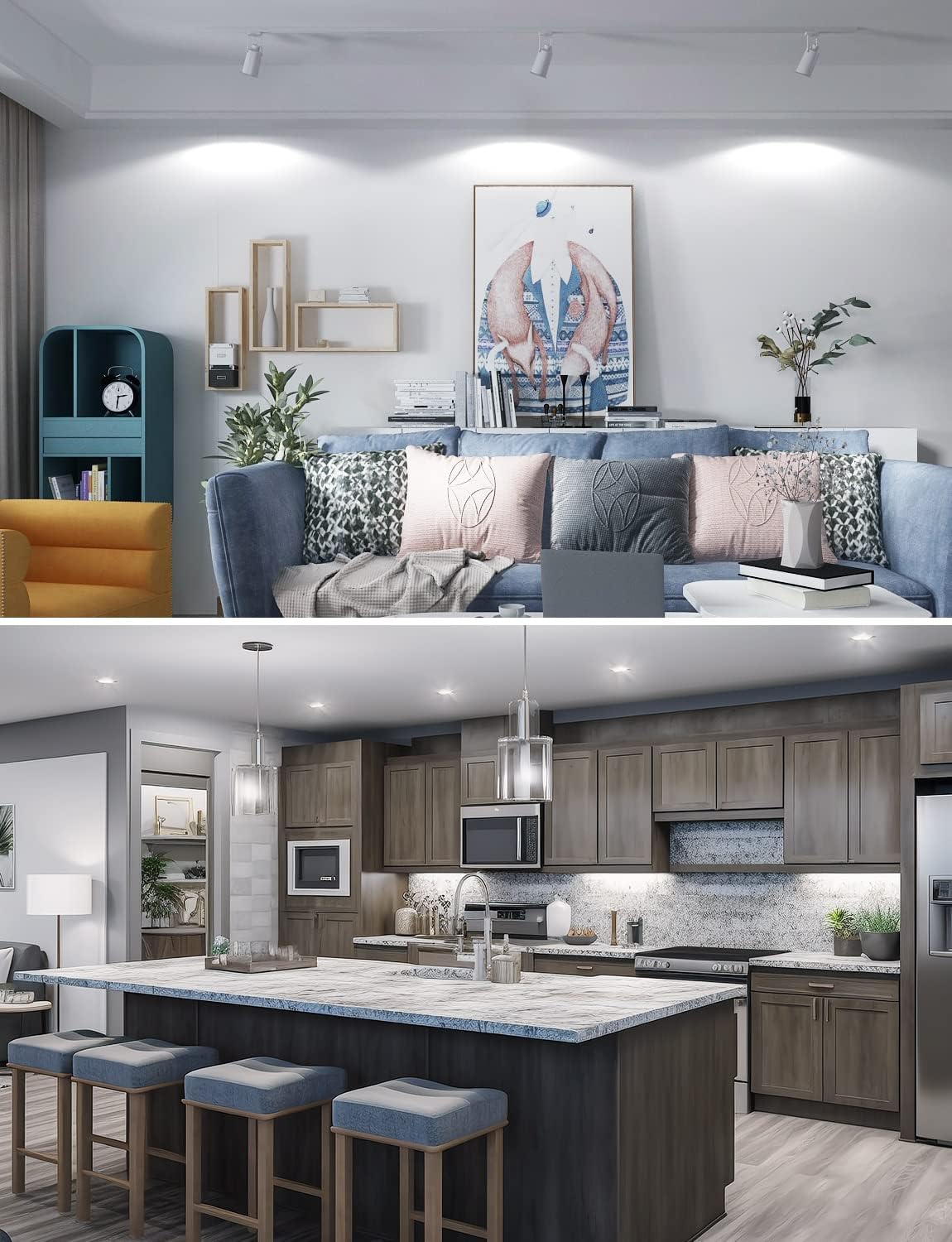 Lepro GU10 LED Bulbs, Cool White 5000K, 50W Halogen Spotlight Equivalent, 4W 325lm Energy Saving GU10 LED Light Bulbs, 100° Wide Beam, Non-dimmable, Pack of 10