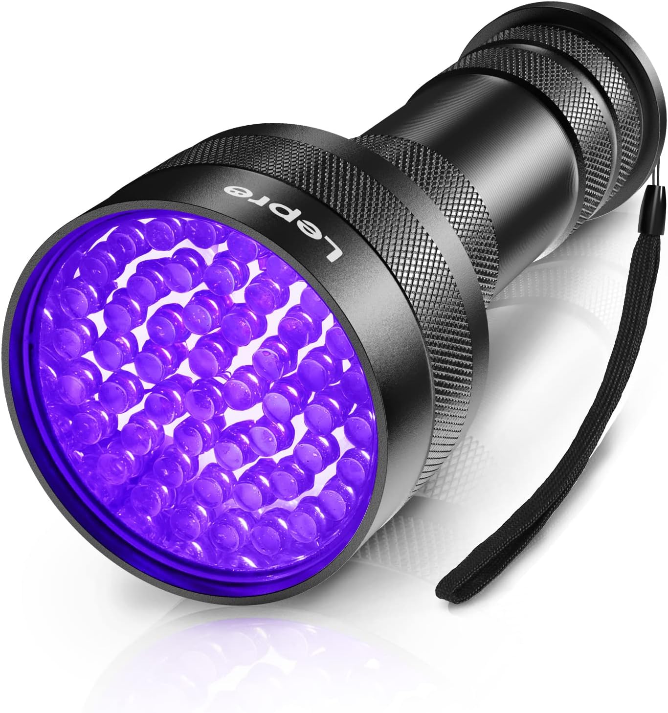 Lepro UV Torch, 51 LED UV Light Torch, 395nm Ultraviolet Flashlight, Blacklight Detector for Pet Urine, Stain, Bed Bugs, Banknote and More