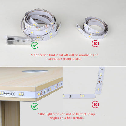 Lepro 10M LED Strip Lights with Remote and Plug, Warm White to Cool Daylight, Whiteness and Brightness Adjustable, Stick-on LED Tape for Mirror, Bed, Stair, Cabinet and More