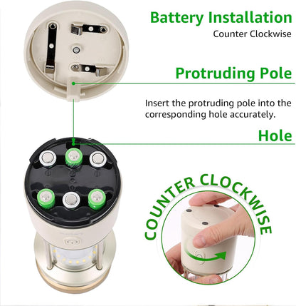 Lepro White Camping Lantern, 2000 Lumen Camping Light Reachargeable or AA Battery Powered, Dimmable 5 Modes, Warm White & Cool Light, Rechargeable Lantern for Power Cuts, Tents, Fishing, Storm, Emergency