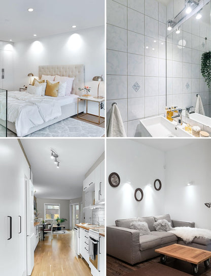 Lepro GU10 LED Spotlight Bulbs 3.6W, Cool White 6500K, 345lm, 50W Halogen Spot Light Bulbs Equivalent, Energy Saving GU10 Daylight Bulbs, No Flickering, Non-dimmable, Pack of 10