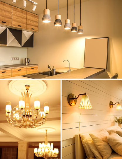 Lepro E14 LED Light Bulb, Small Screw Light Bulb, 4.9W 470lm, 40W Equivalent SES E14 Bulb, Warm White 2700K E14 Golf Ball Bulb, Energy Saving LED P45 Bulb, 220-240V, Non-Dimmable, Pack of 6