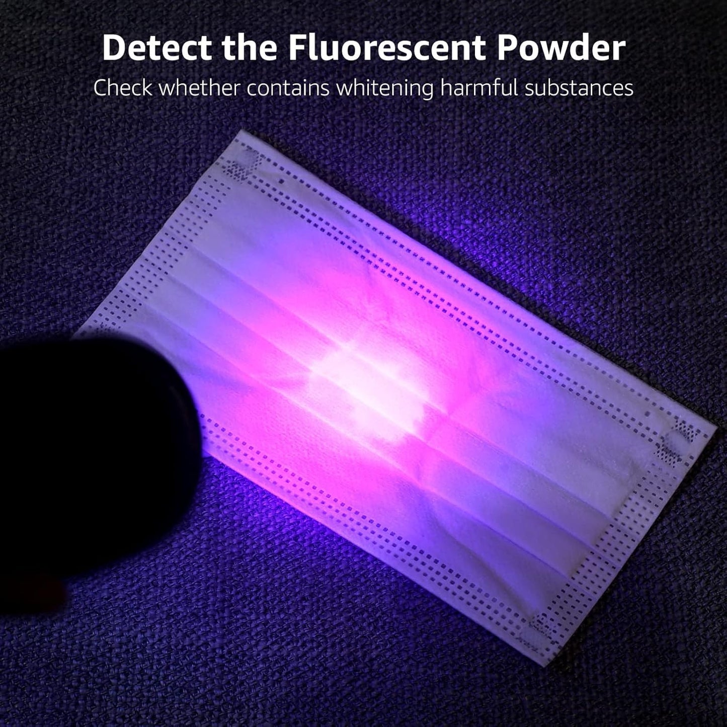 Lepro LE UV Torch, 9 LED 395nm Ultraviolet Flashlight, Blacklight Detector for Pet Urine, Stain, Bed Bugs and More, 3 AAA Batteries Included